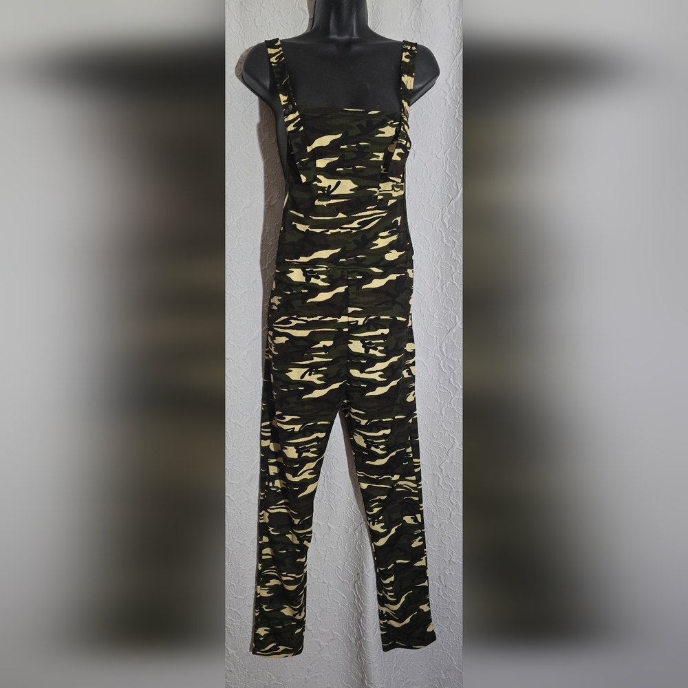 Shein Women's Romper Jumpsuit Skinny Overalls Polyester/Spandex Size Large